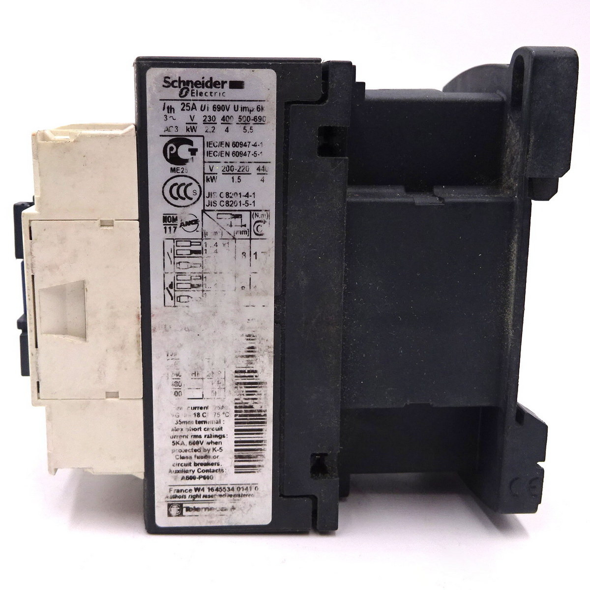 LC1D09U7 Contattore magnetico elettrico AC 3P 3NO LC1-D09U7 Bobina 9A 240V AC
